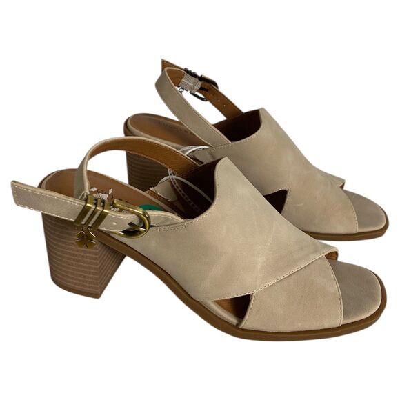 Lucky Brand Women's Tesyna Taupe Heels Sandals Size 7.5M‎ - Picture 1 of 9